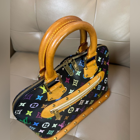 Louis Vuitton▪️Black Multicolore Alma PM - Picture 7 of 11